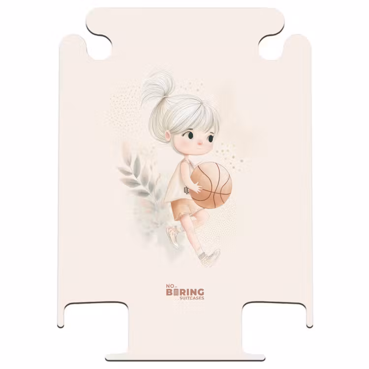 CaseSwap™ - Girl with a basketball in neutral colors. — 1