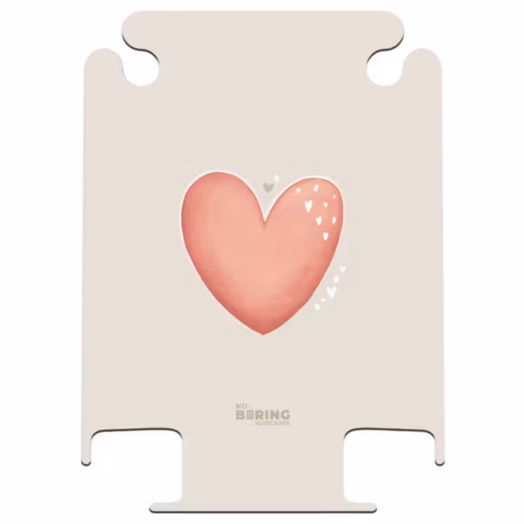 CaseSwap - Red heart on a beige background — 1