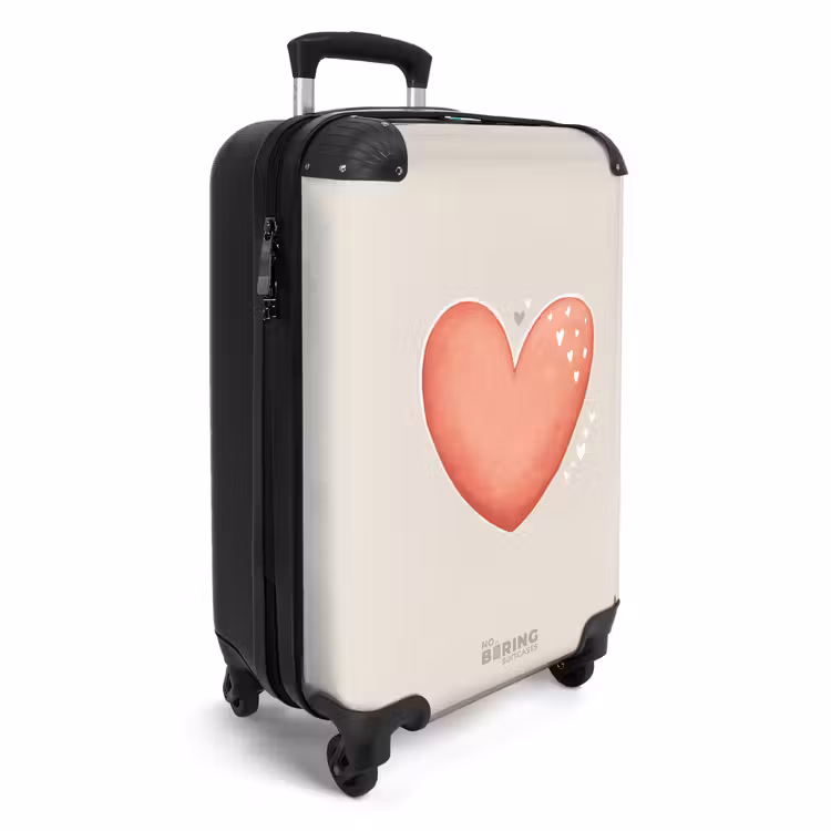 CaseSwap - Red heart on a beige background — 2