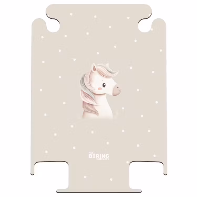 CaseSwap™ - Unicorn surrounded by dots in beige colors — 1