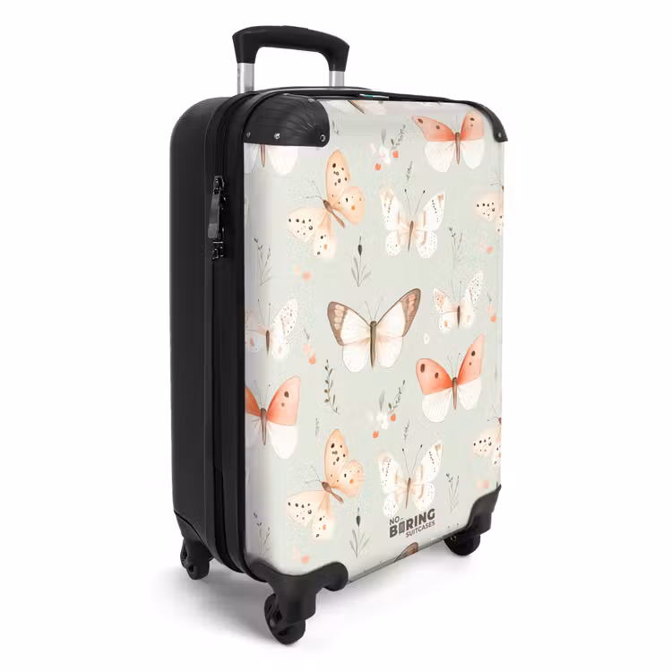 CaseSwap - Butterfly pattern in soft orange and red tones — 2