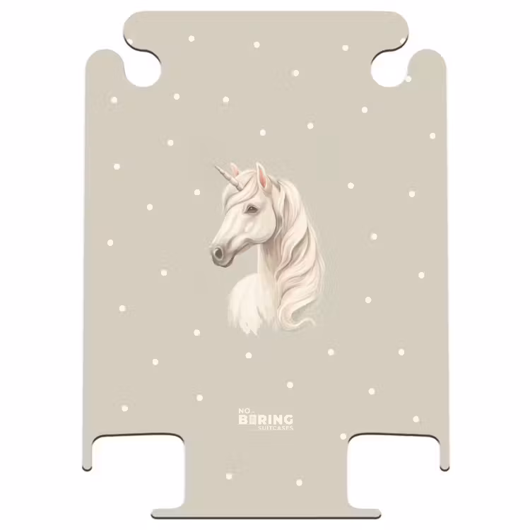 CaseSwap™ - Unicorn surrounded by polka dots in neutral colors — 1