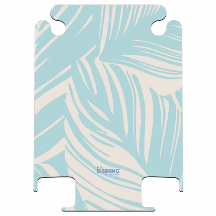 CaseSwap - Large leaves in light blue with beige — 1