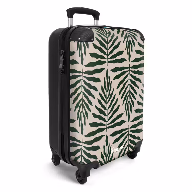 CaseSwap - Pattern of leaves in beige with dark green — 2