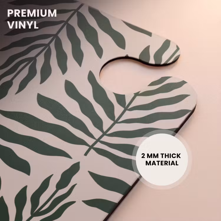 CaseSwap - Pattern of leaves in beige with dark green — 6