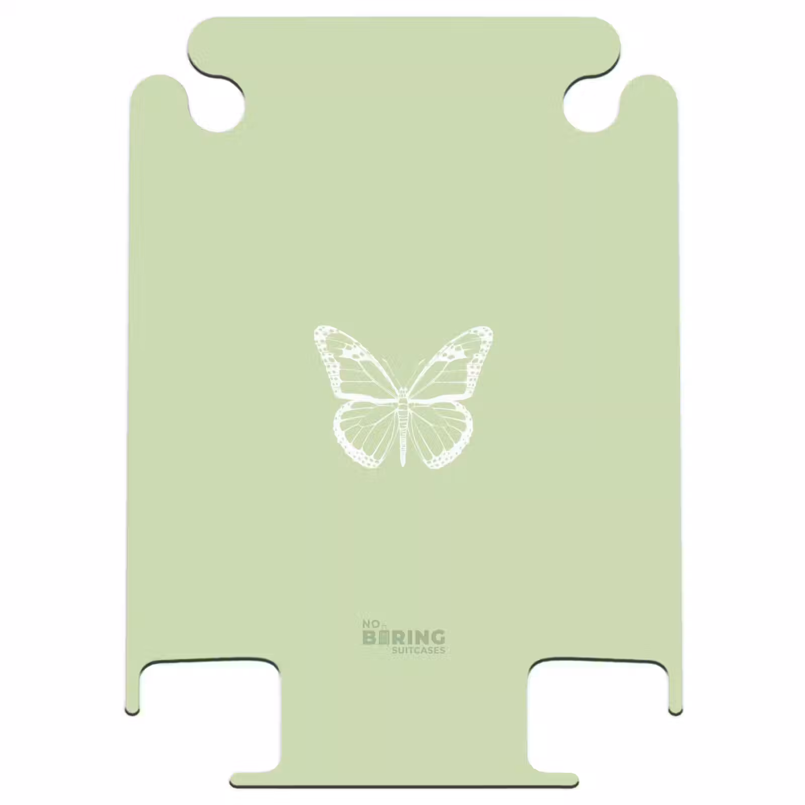 CaseSwap - Green background with white butterfly — 1
