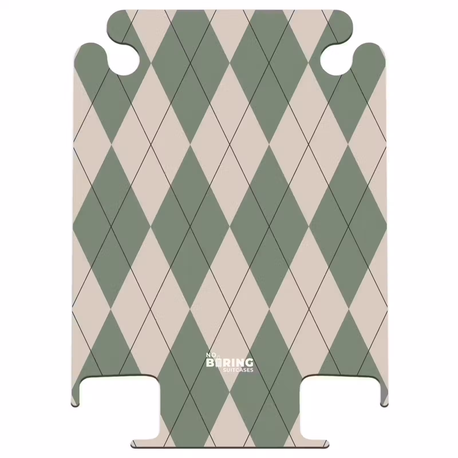 CaseSwap - Green with beige plaid pattern — 1