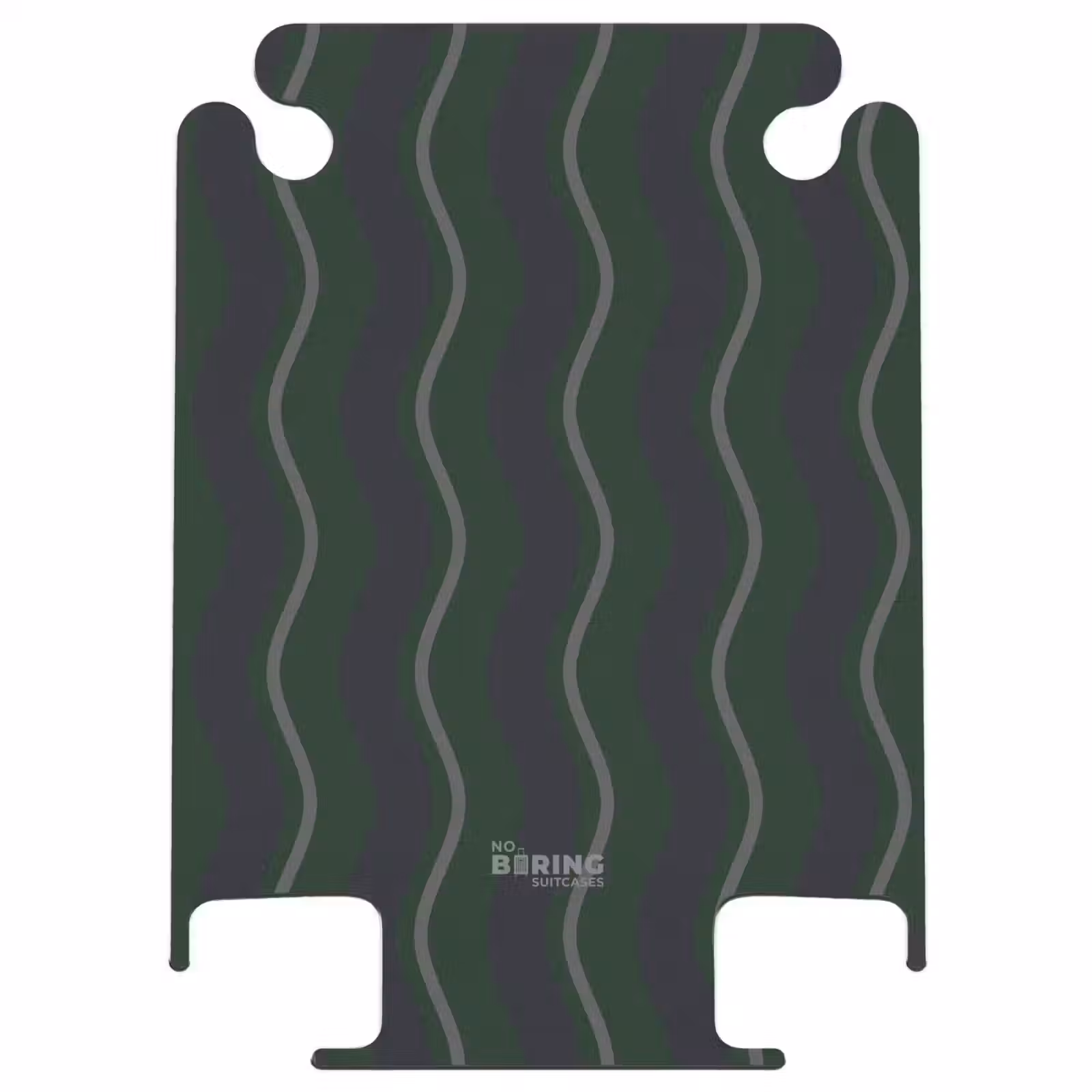 CaseSwap™ - Wavy stripes in green with gray — 1