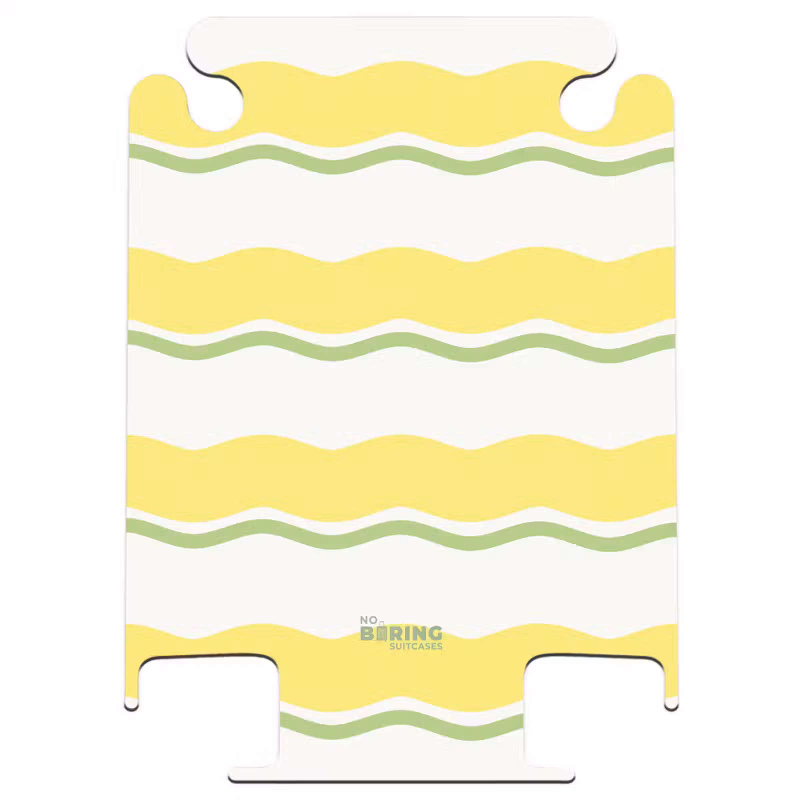 CaseSwap™ - Wavy stripes in yellow with green — 1