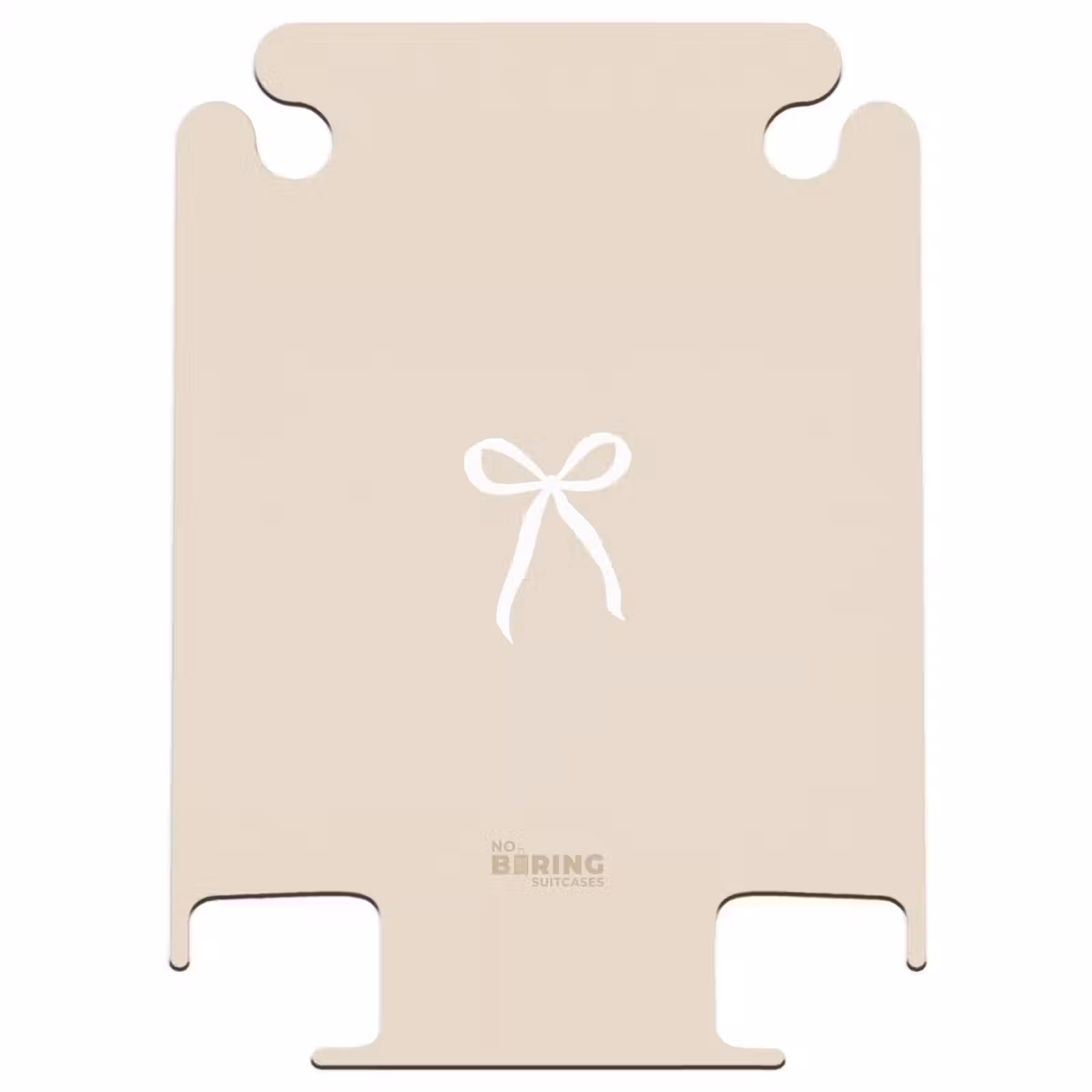 CaseSwap™ - White bow on beige background — 1