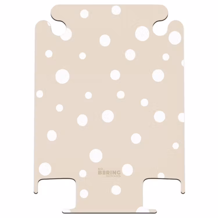 CaseSwap™ - Beige background with white polka dots — 1