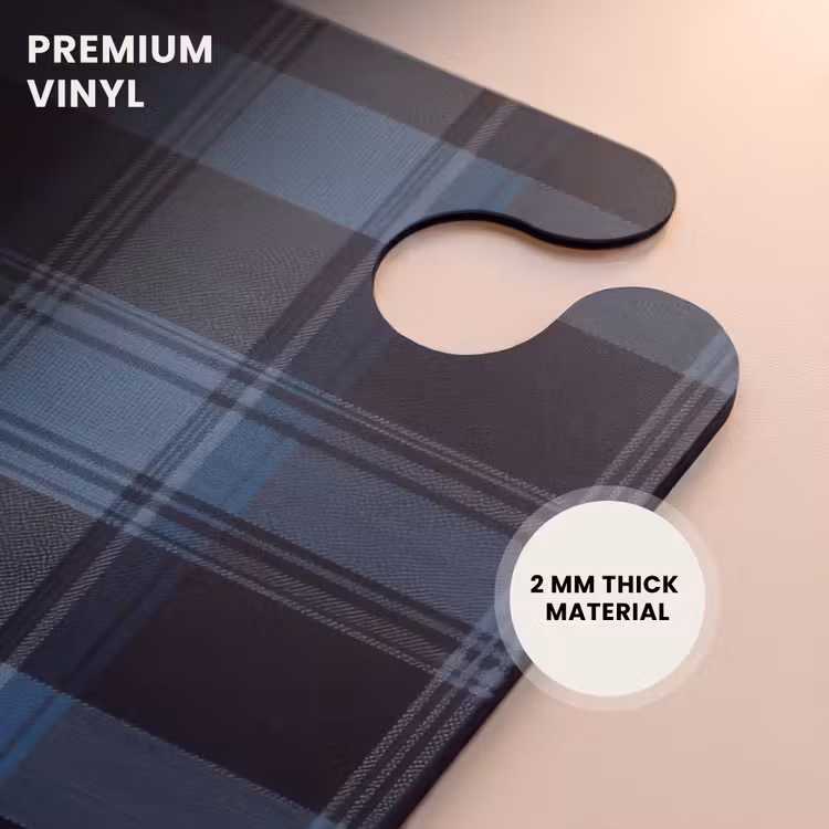 CaseSwap - Classic checkered pattern in shades of blue — 6