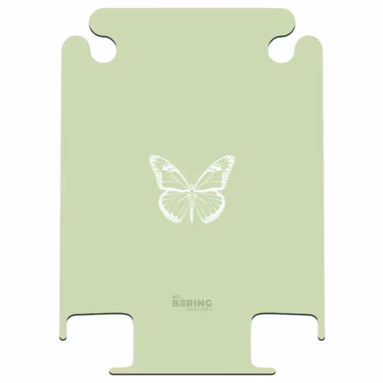 CaseSwap - Green background with white butterfly — 1