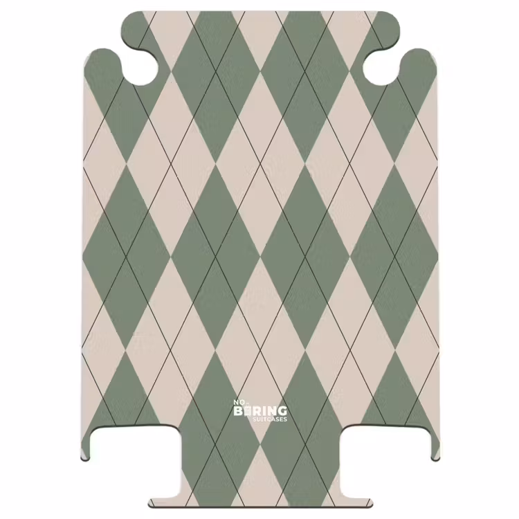 CaseSwap - Green with beige plaid pattern — 1