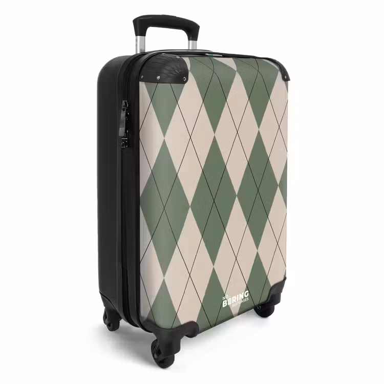CaseSwap - Green with beige plaid pattern — 2