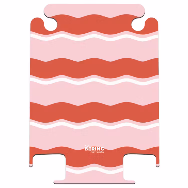 CaseSwap™ - Wavy stripes in red and pink — 1