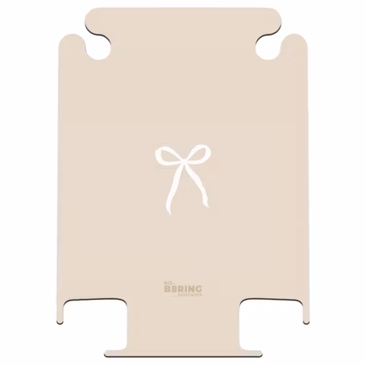 CaseSwap™ - White bow on beige background — 1