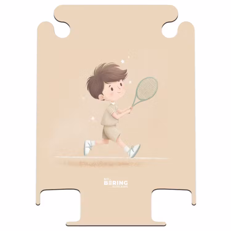 CaseSwap™ - Boy plays tennis on sand-colored background — 1