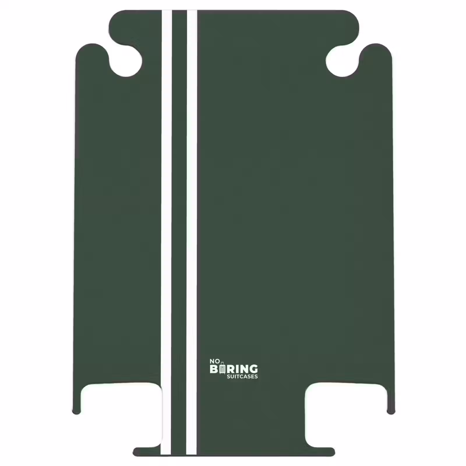 CaseSwap™ - Dark green background with double white side stripes on the left — 1