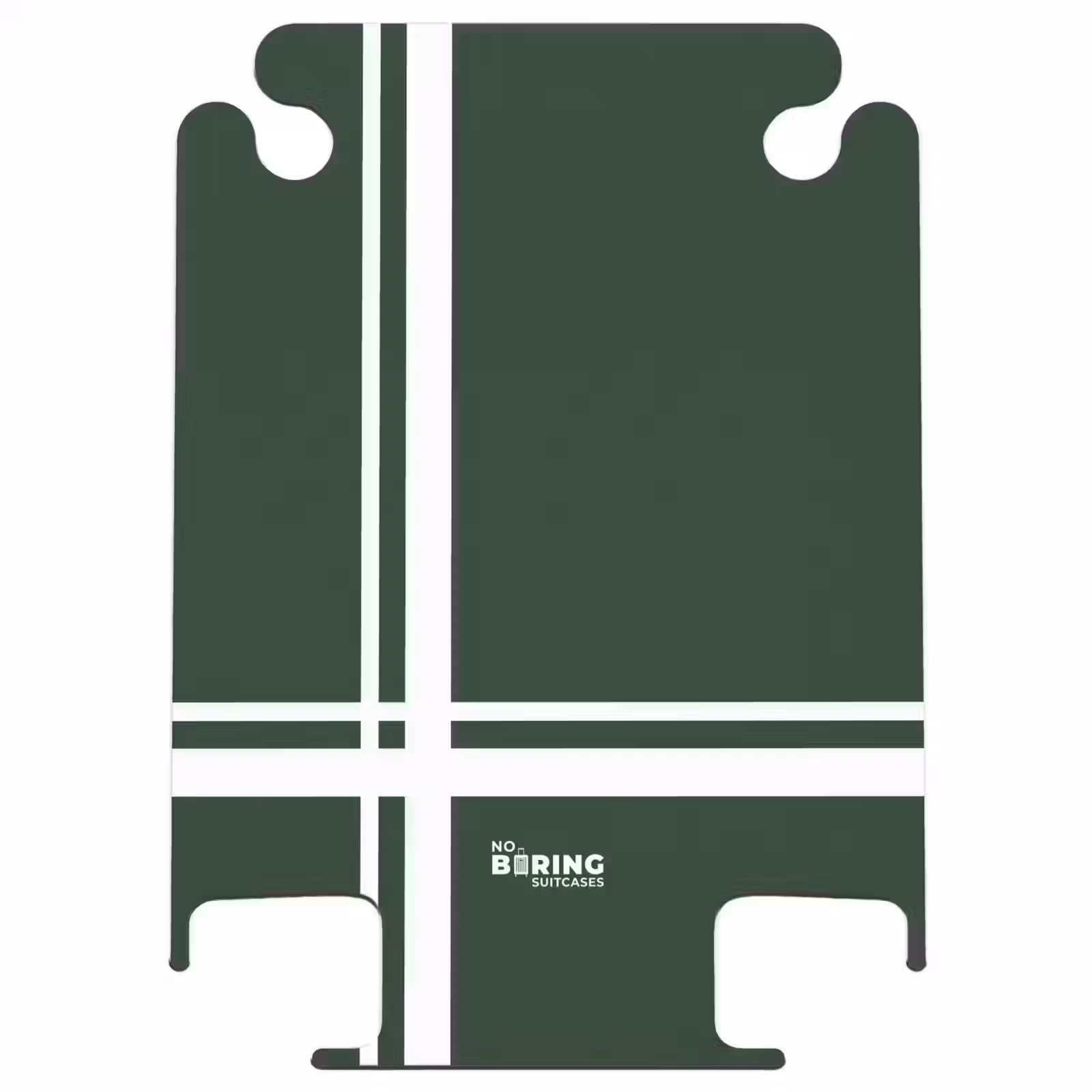 CaseSwap - Dark green background with white cross pattern at lower left — 1