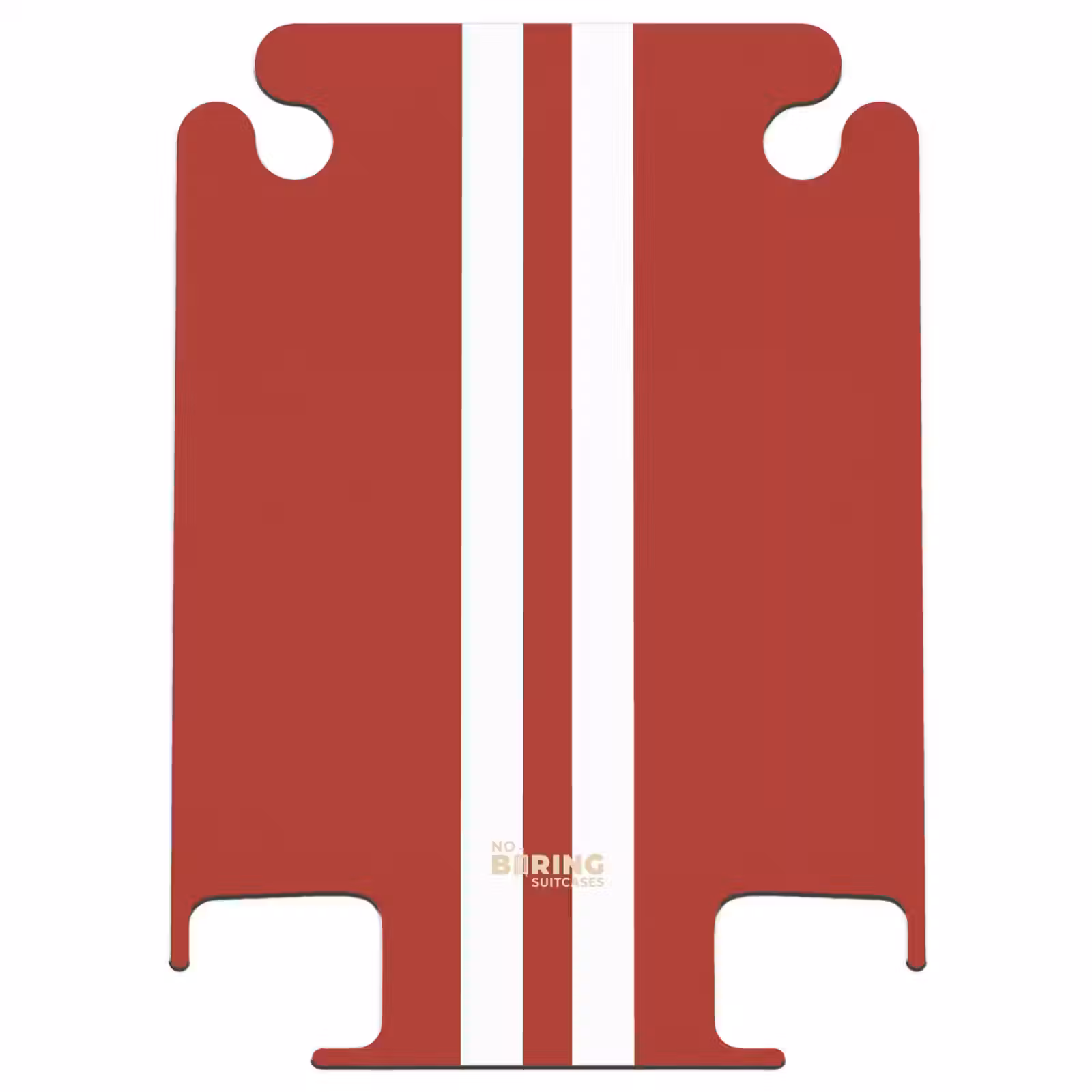 CaseSwap - Red background with double white center stripe — 1