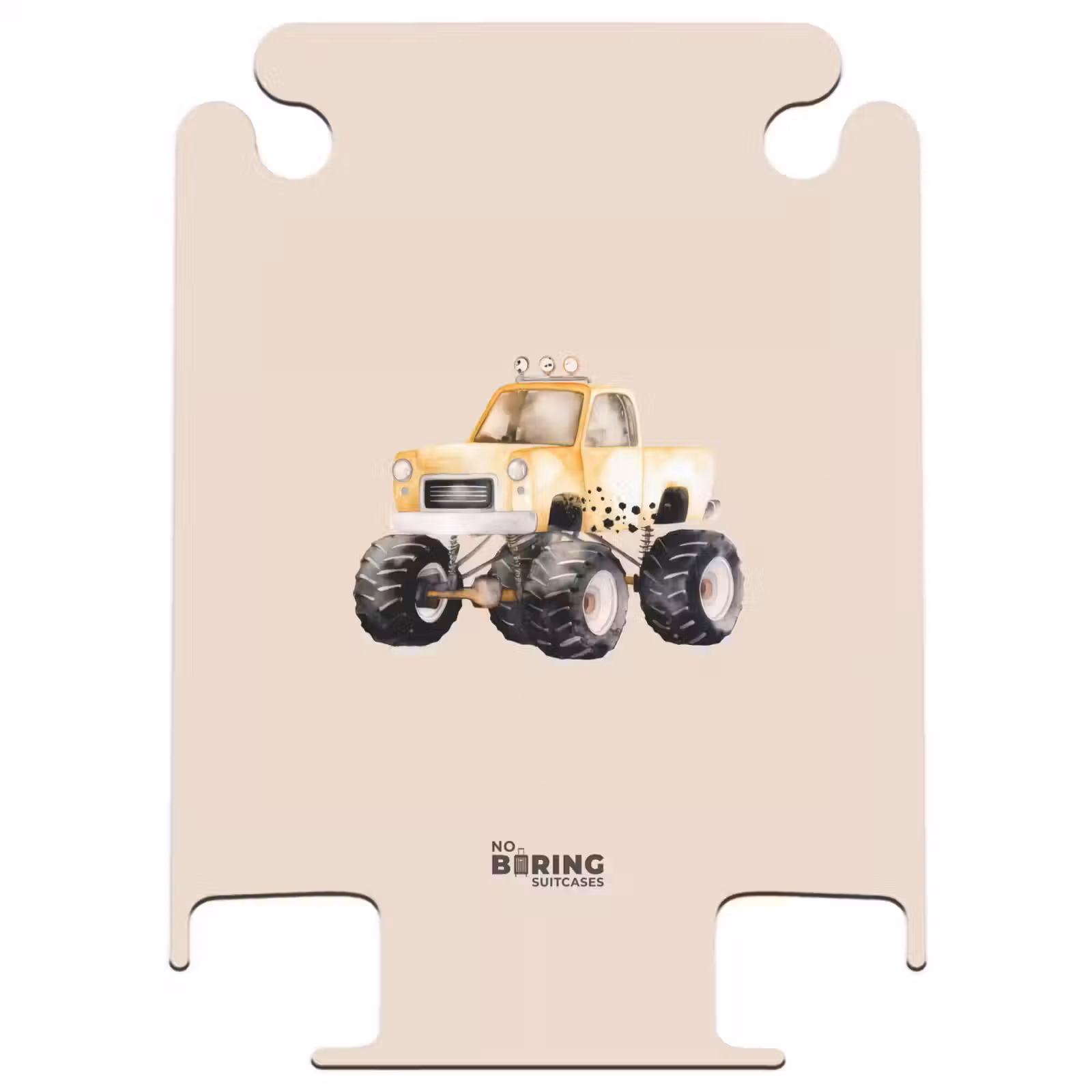 CaseSwap™ - Yellow monster truck on a beige background — 1