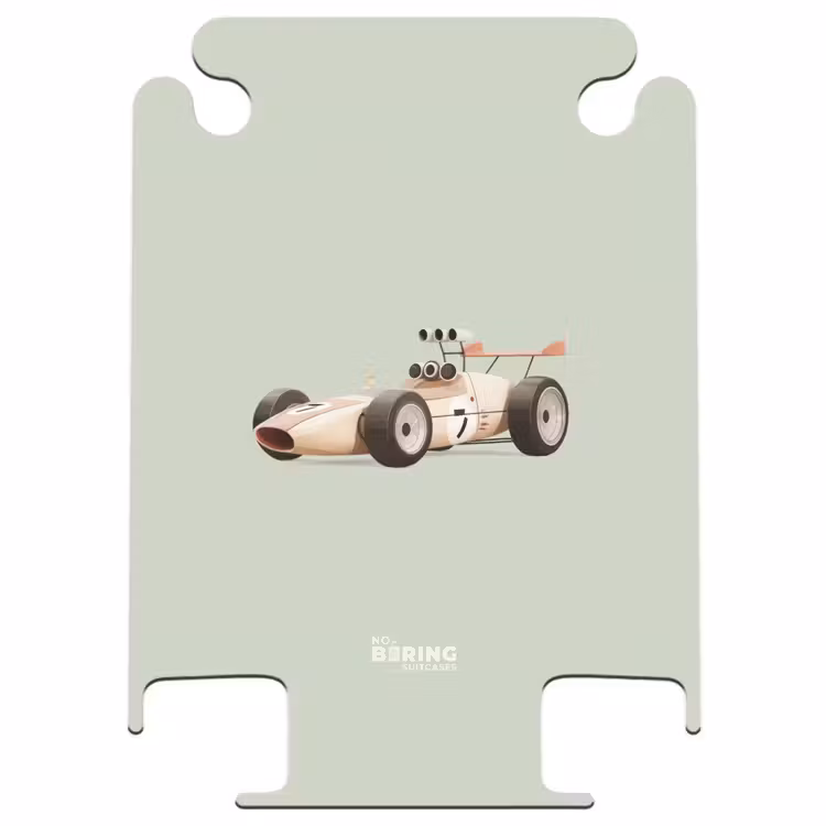 CaseSwap™ - Beige retro race car on green background — 1