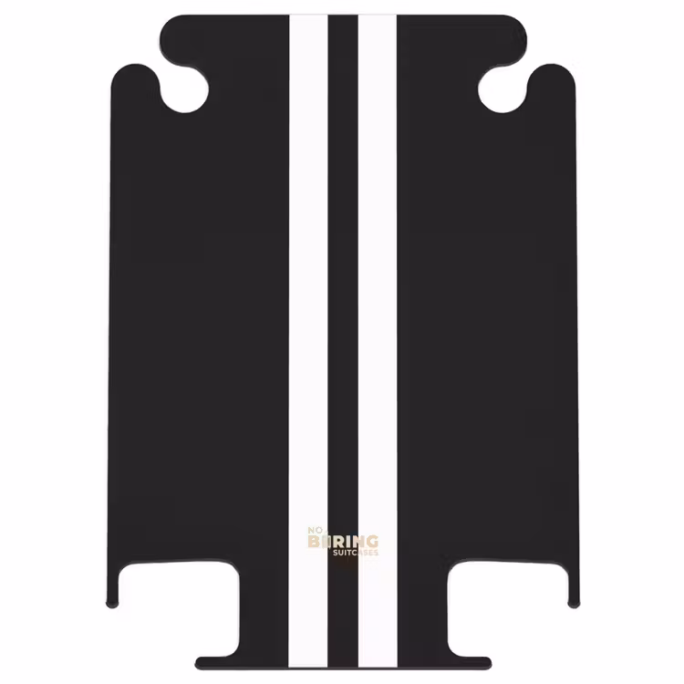 CaseSwap™ - Black background with double white center stripe — 1