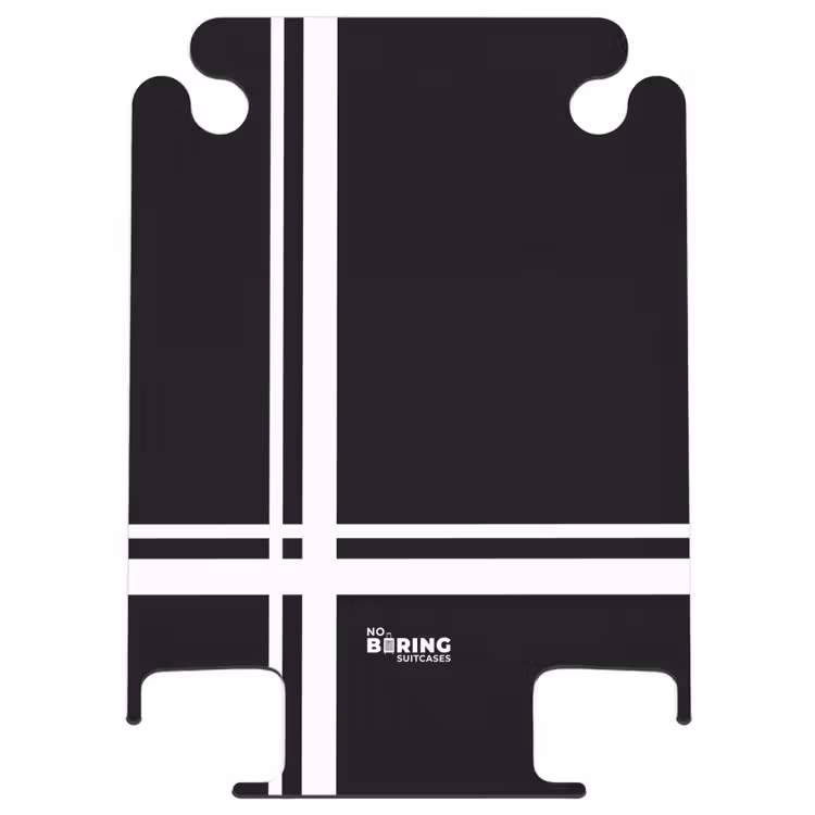 CaseSwap - Black background with white cross pattern at lower left — 1