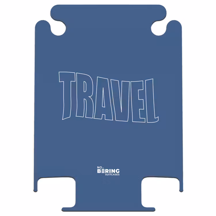 CaseSwap™ - Blue background with large outline text Travel — 1