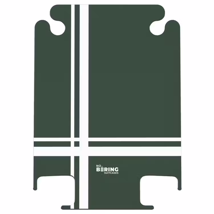 CaseSwap - Dark green background with white cross pattern at lower left — 1