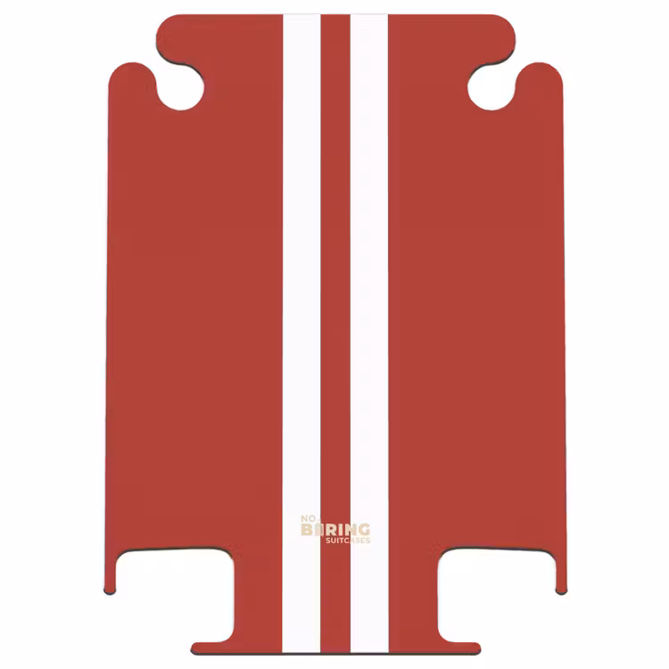 CaseSwap - Red background with double white center stripe — 1
