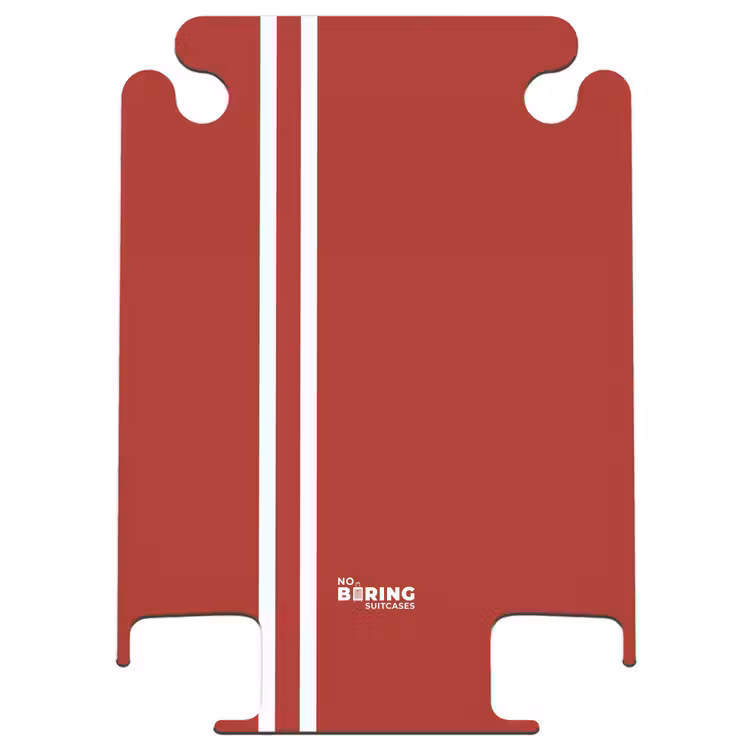 CaseSwap™ - Red background with double white side stripes on the left — 1