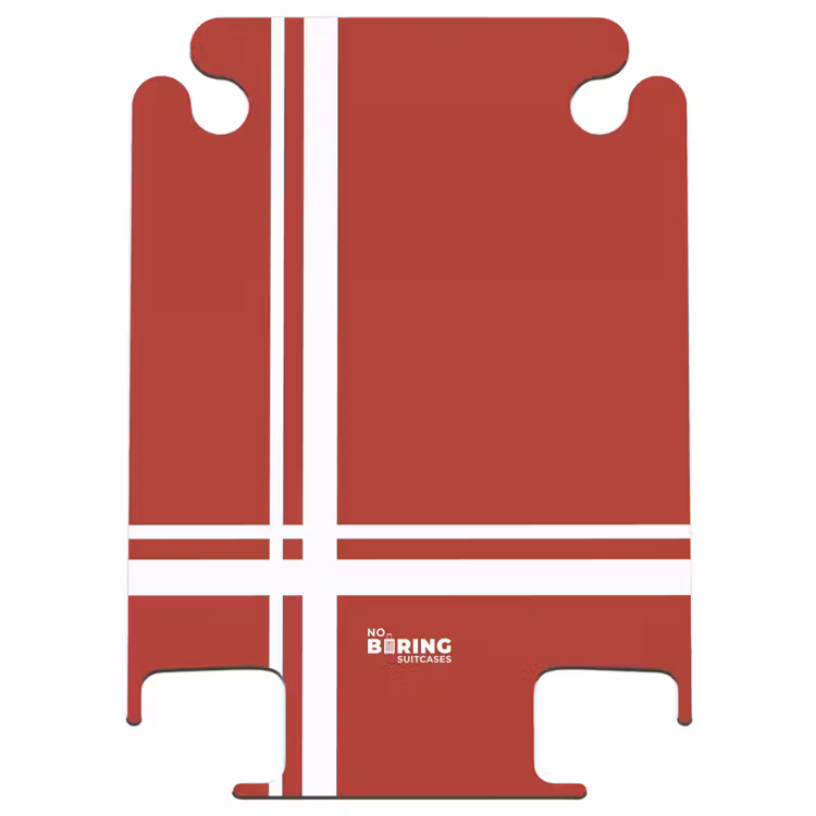 CaseSwap™ - Red background with white cross pattern at lower left — 1
