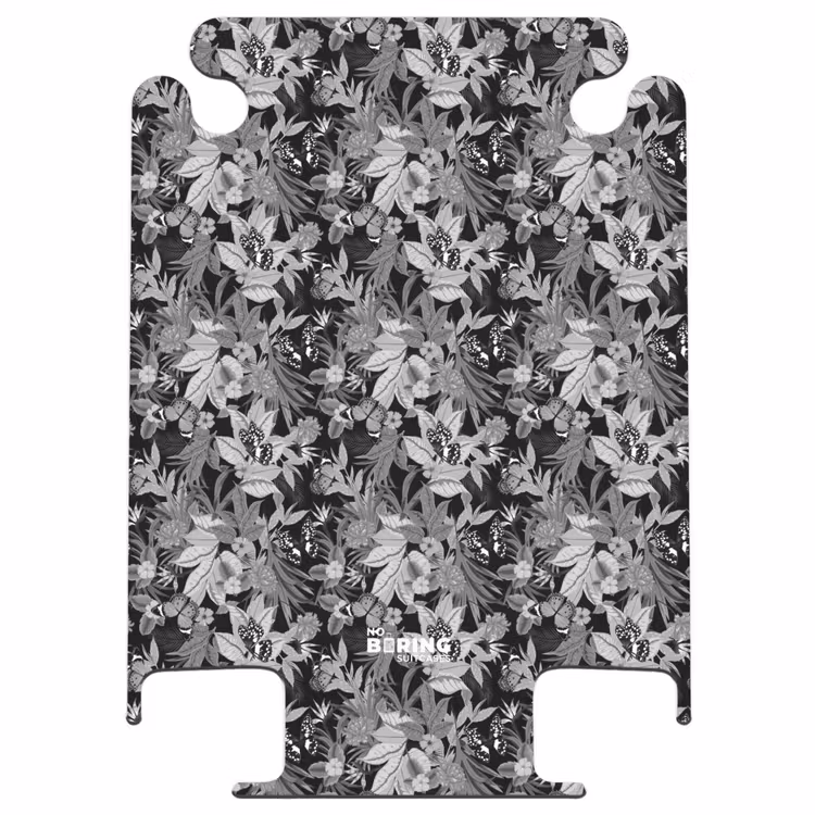 CaseSwap™ - Tropical butterfly pattern black and white — 1