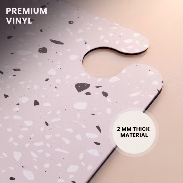 CaseSwap - Terrazzo pattern beige with black and white — 6