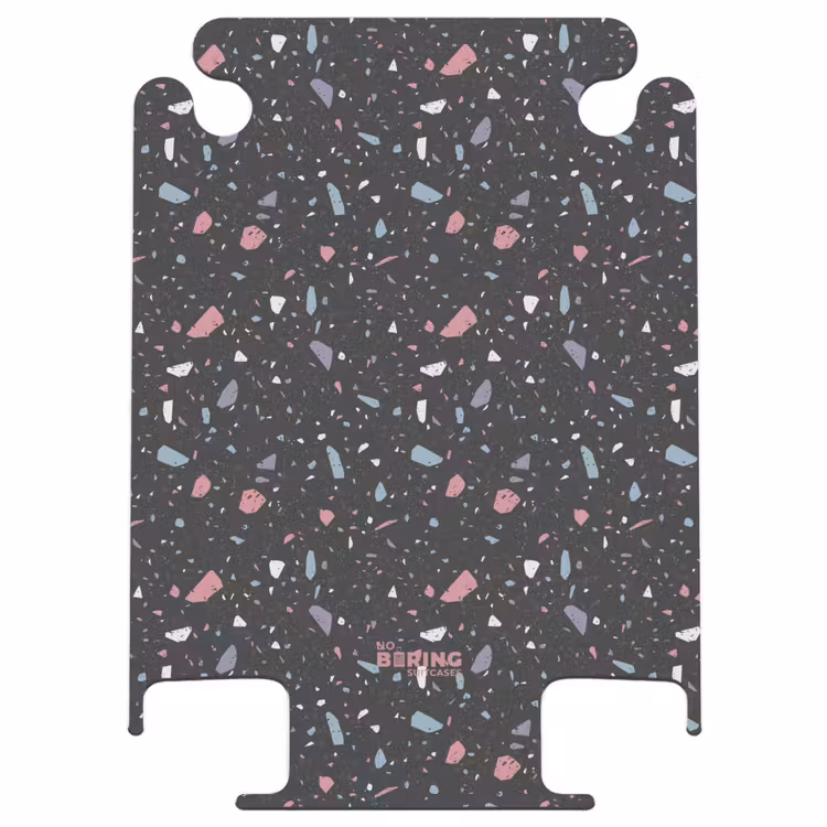 CaseSwap™ - Terrazzo pattern black with pastel — 1
