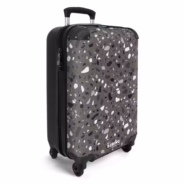CaseSwap - Terrazzo pattern multicolored dark gray — 2
