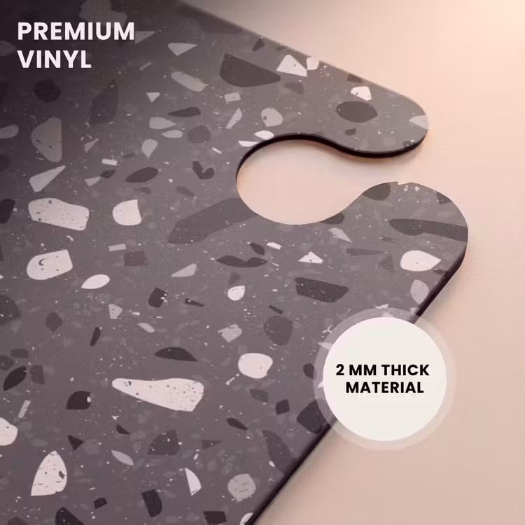 CaseSwap - Terrazzo pattern multicolored dark gray — 6