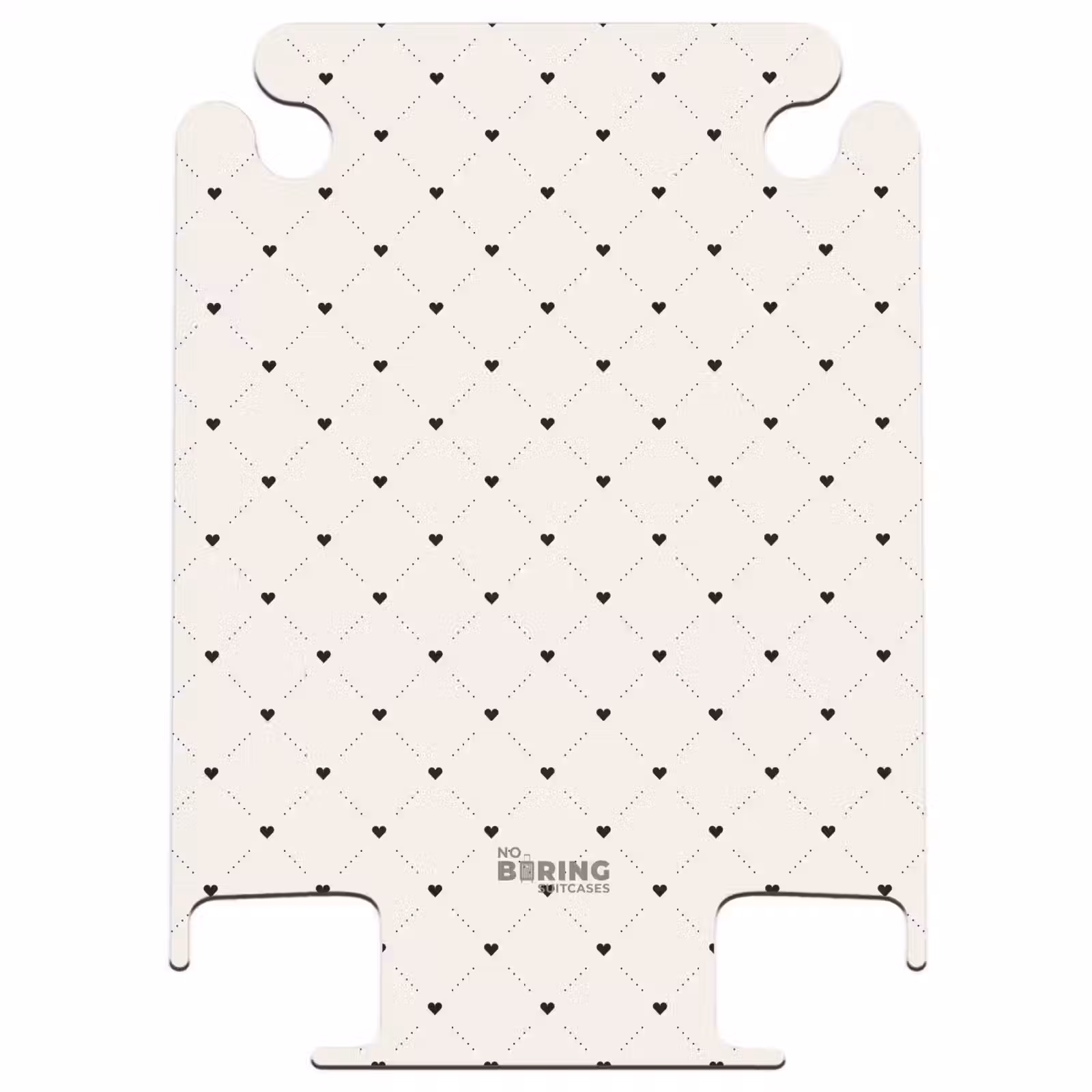 CaseSwap™ - Valentine dots with hearts pattern black — 1