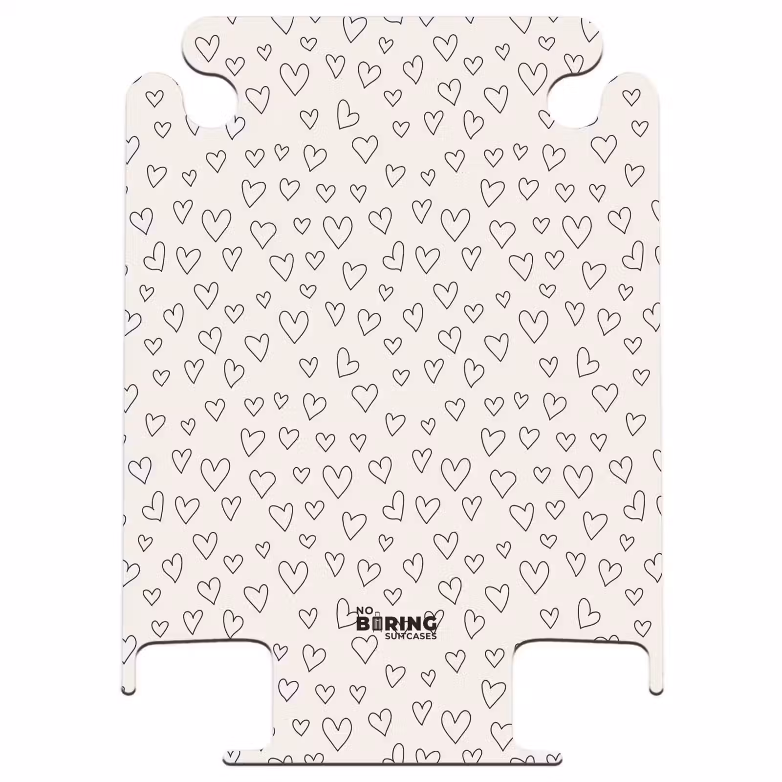 CaseSwap - Valentine heart rain pattern black — 1