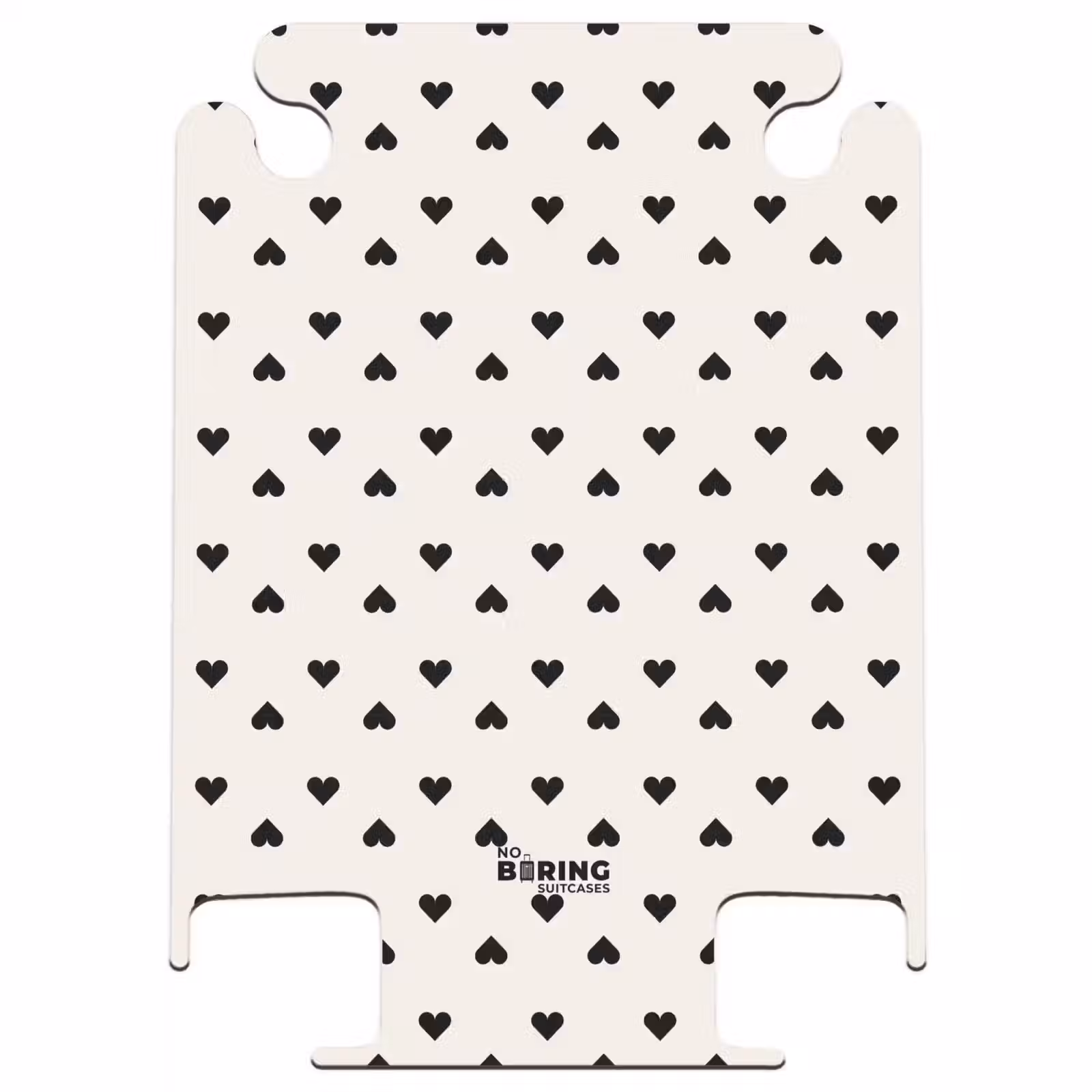 CaseSwap™ - Valentine hearts in plaid pattern black — 1