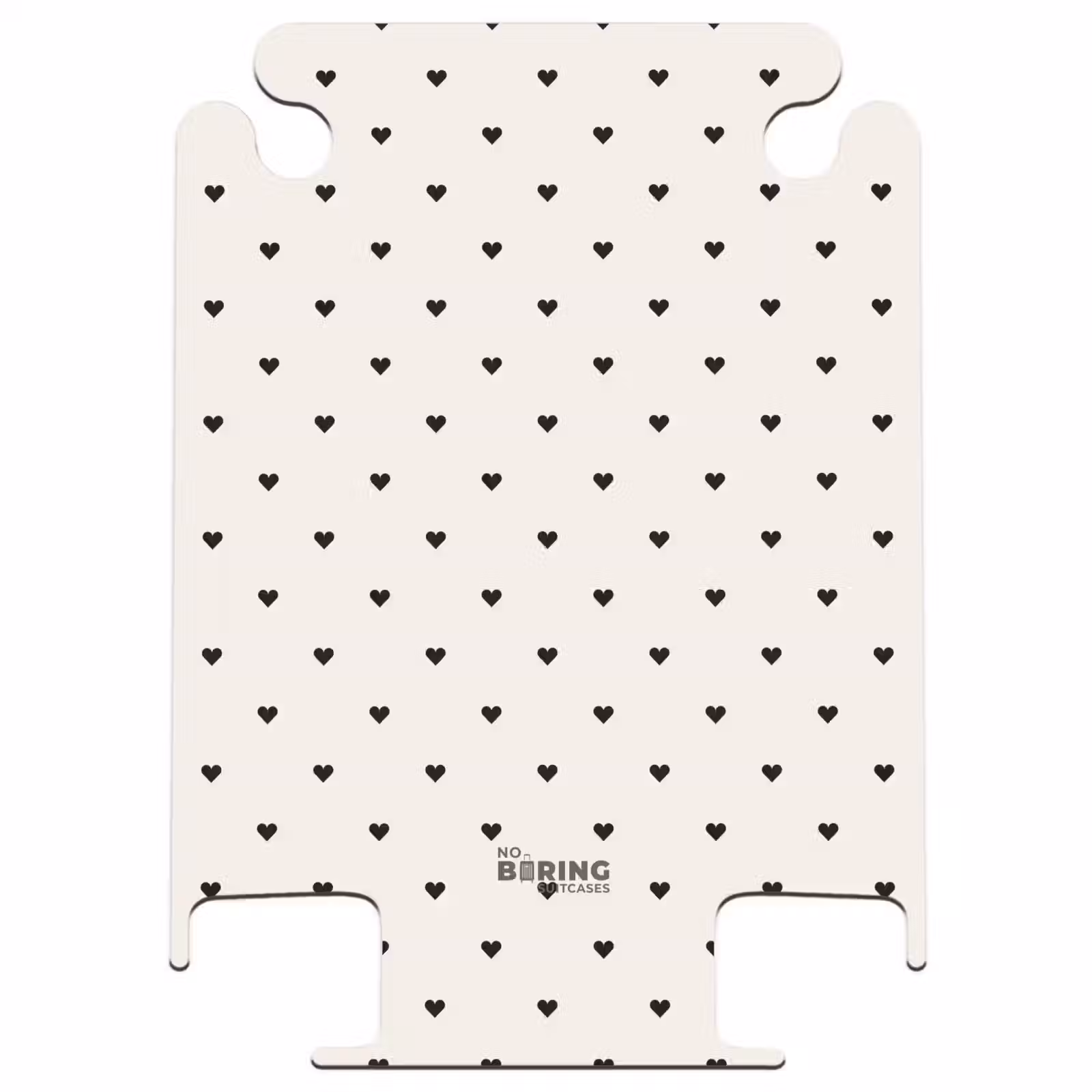 CaseSwap - Valentine hearts rows pattern black — 1