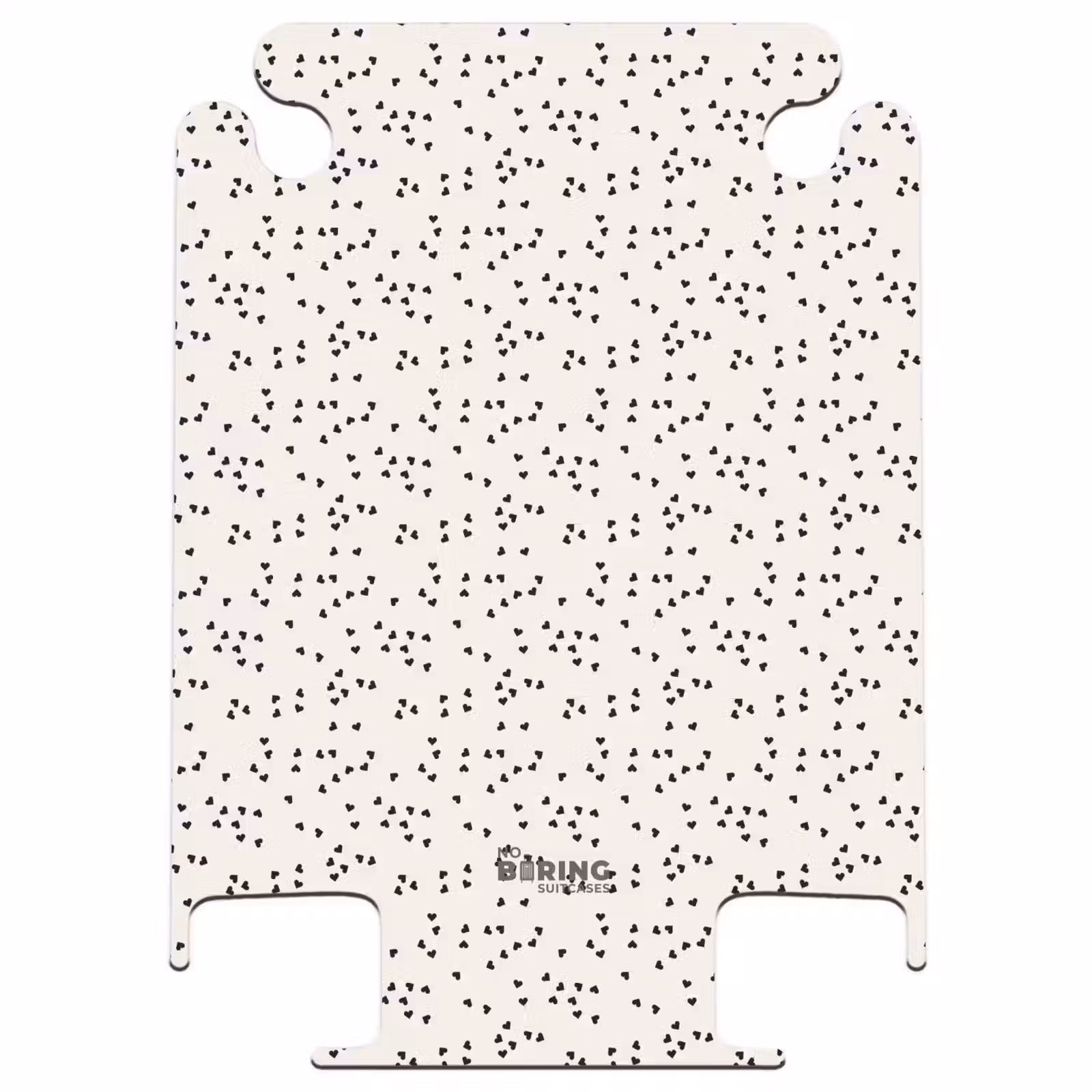 CaseSwap™ - Valentine scattered hearts pattern black — 1