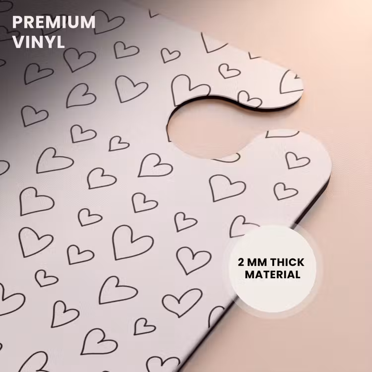 CaseSwap - Valentine heart rain pattern black — 6