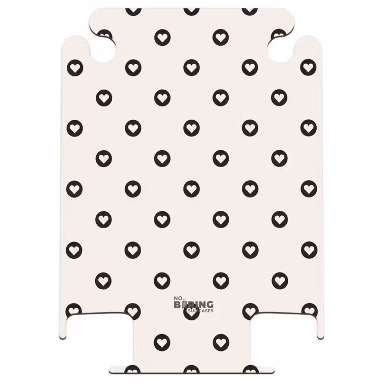 CaseSwap™ - Valentine hearts circle pattern black and white — 1