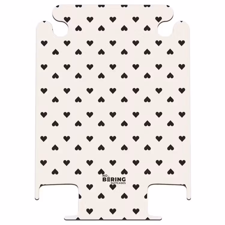 CaseSwap™ - Valentine hearts in plaid pattern black — 1