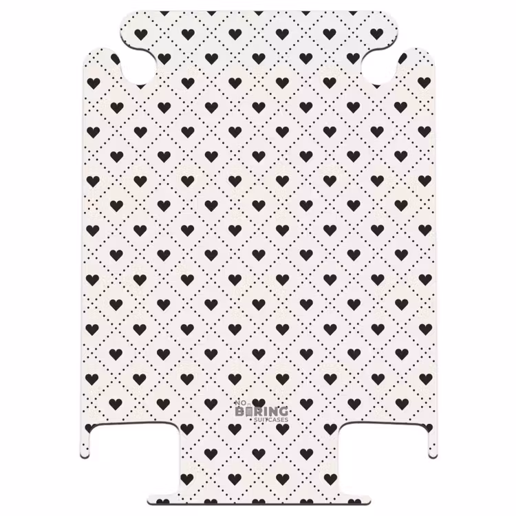 CaseSwap™ - Valentine hearts plaid pattern black and white — 1
