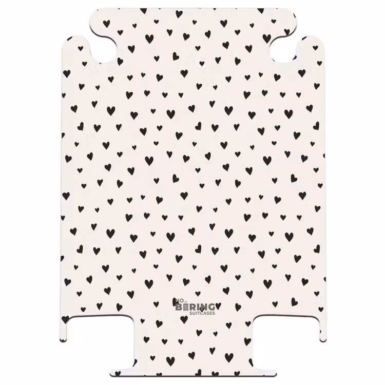 CaseSwap™ - Valentine hearts scattered pattern black — 1