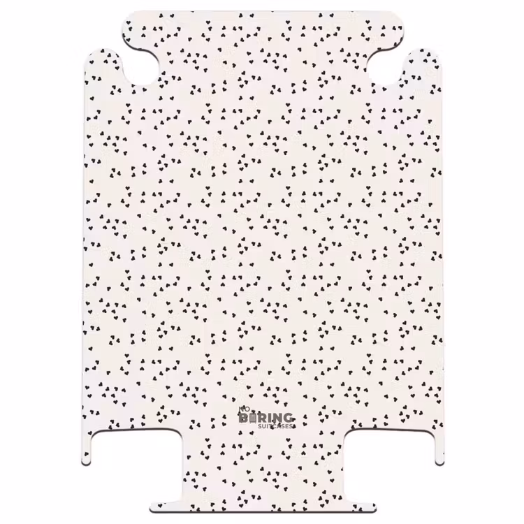 CaseSwap™ - Valentine scattered hearts pattern black — 1
